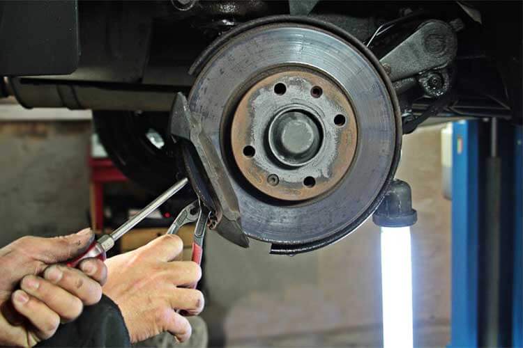 brake pad wear indicator check