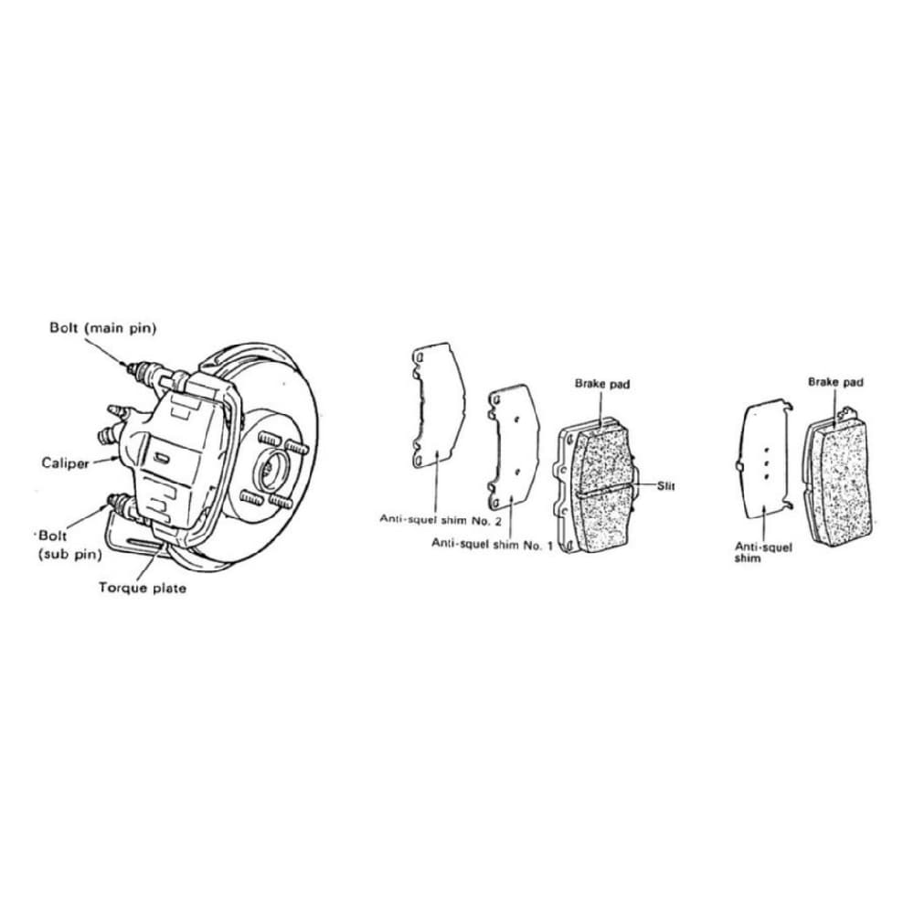 disc brake system structure diagram