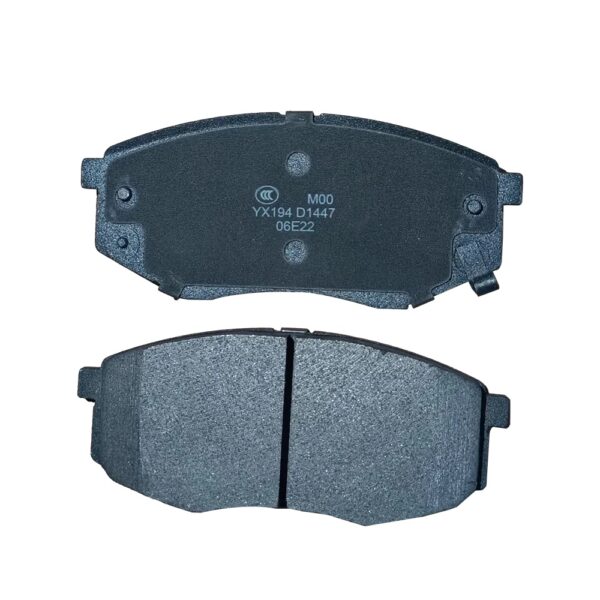 semi metallic ceramic brake pad materials cross section view