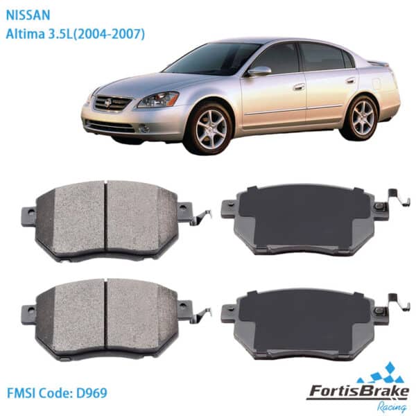 2007 nissan altima brake pads front disc set