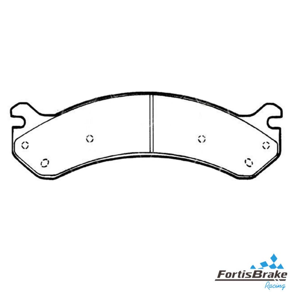 Brake Pad Technical Drawing