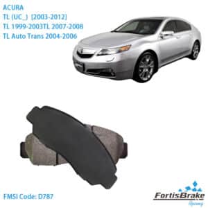 D787 ACURA TL Premium Front Brake Pads Set