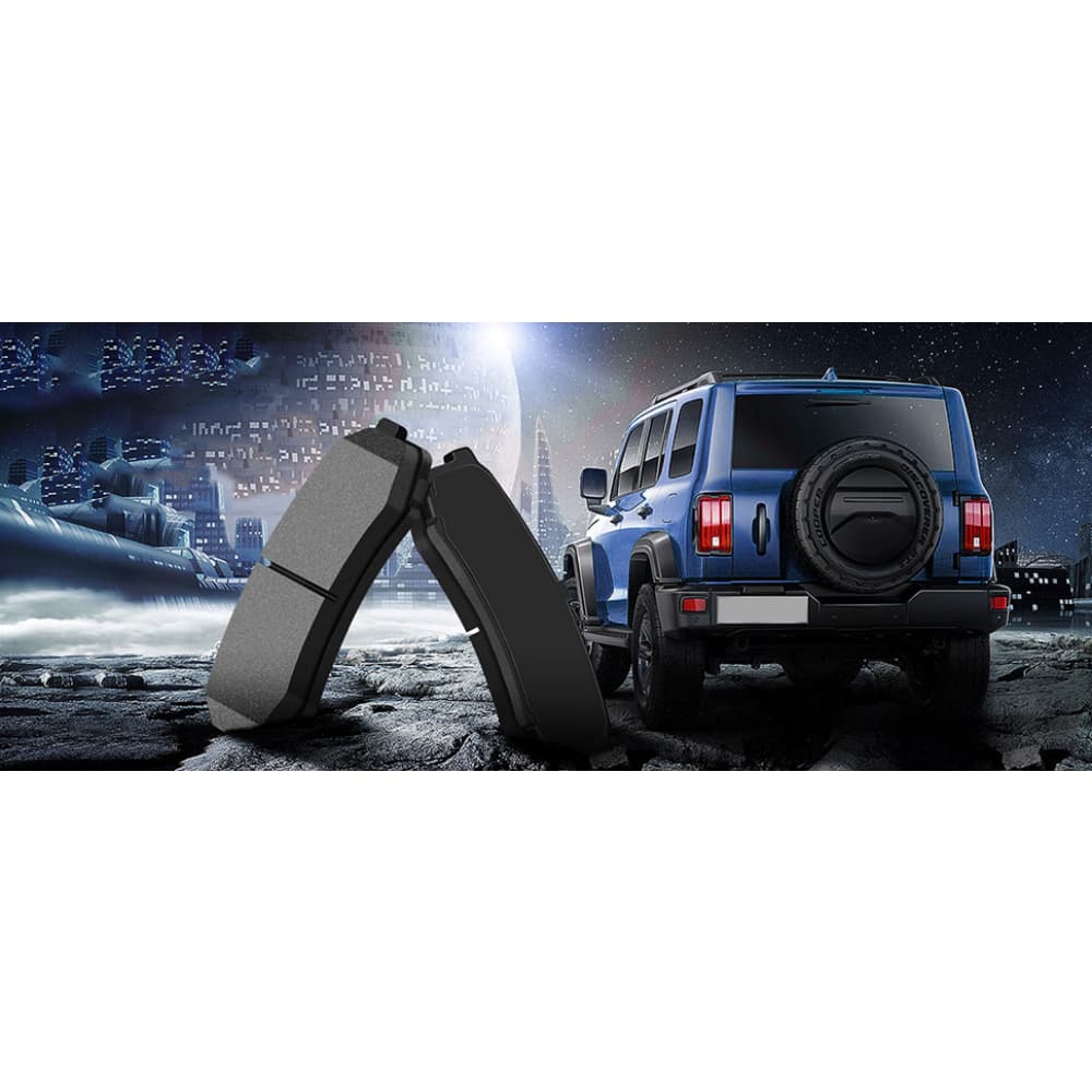 Heavy Duty Brake Pads Futuristic Scene