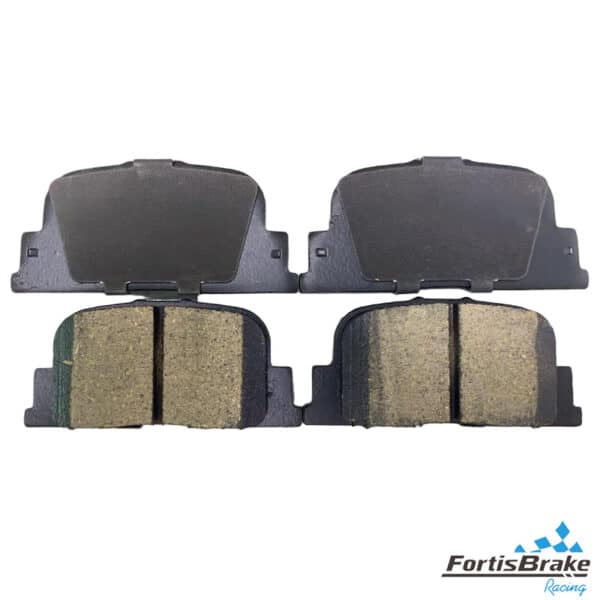 High performance brake pad set rear axle
