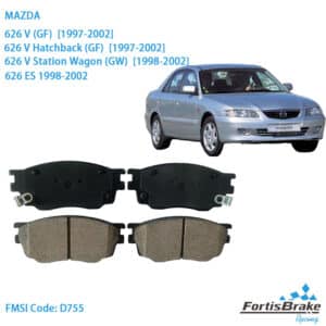 D755 Mazda 626 brake pads