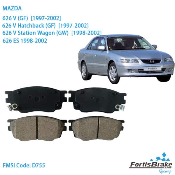 D755 Mazda 626 brake pads
