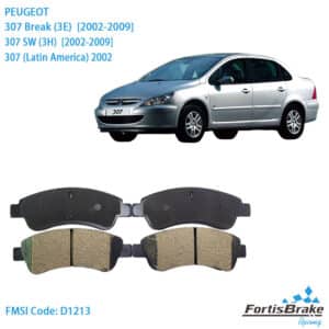 Peugeot 307 Brake Pads D1213 Factory Direct OEM Quality