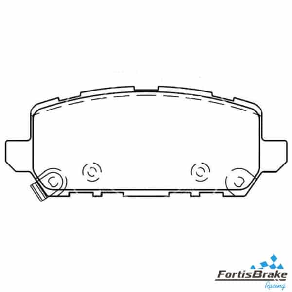 Premium D1841 Ceramic Brake Pads Honda Application