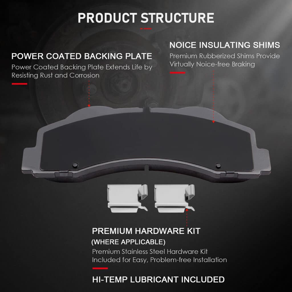 brake pad installation structure components
