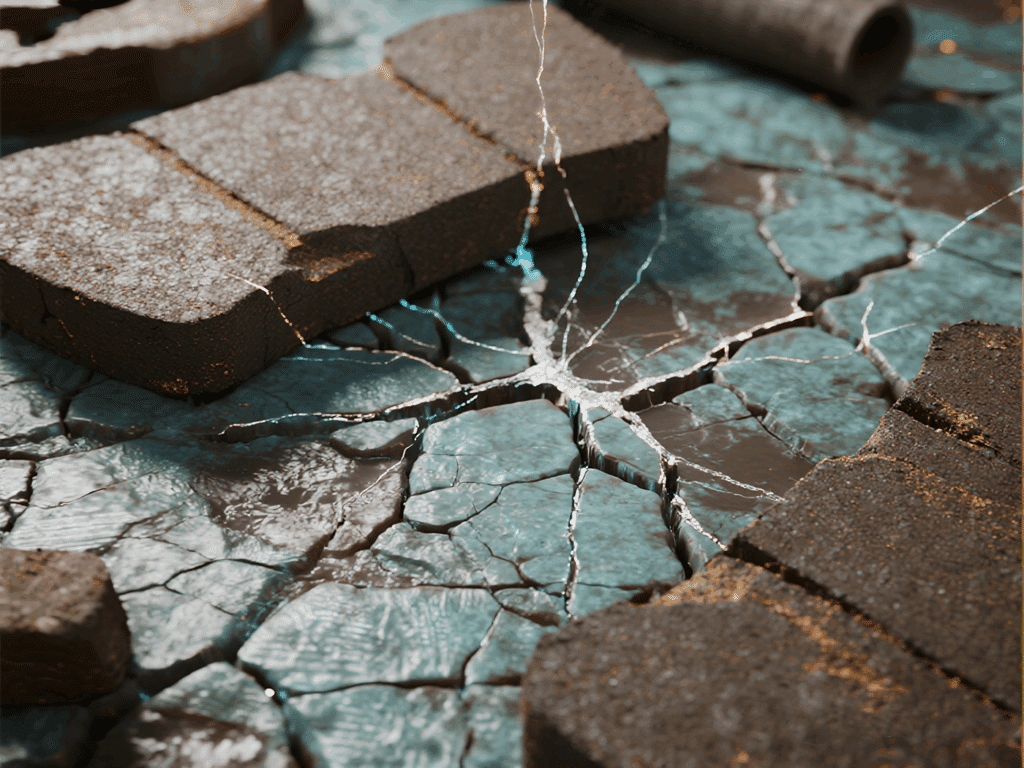 brake pad microcrack formation