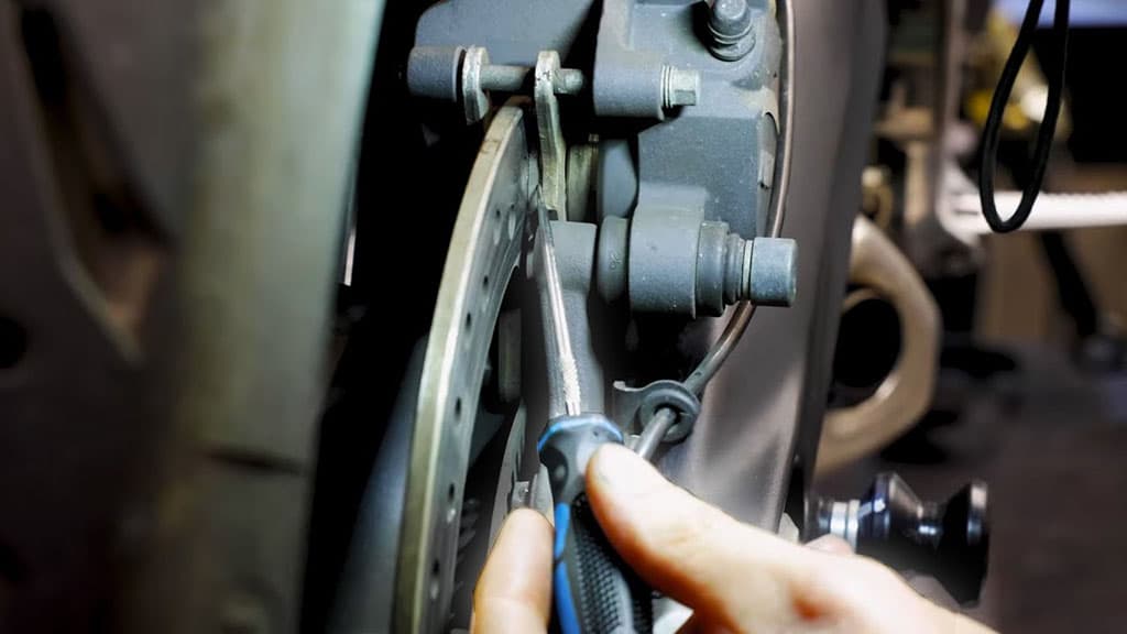 brake pad wear inspection