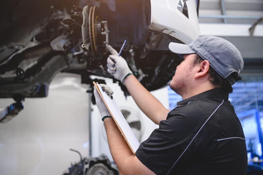 brake system inspection checklist diagram