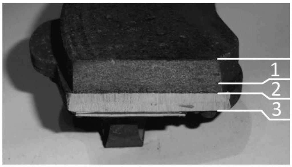 ceramic metallic brake material structure
