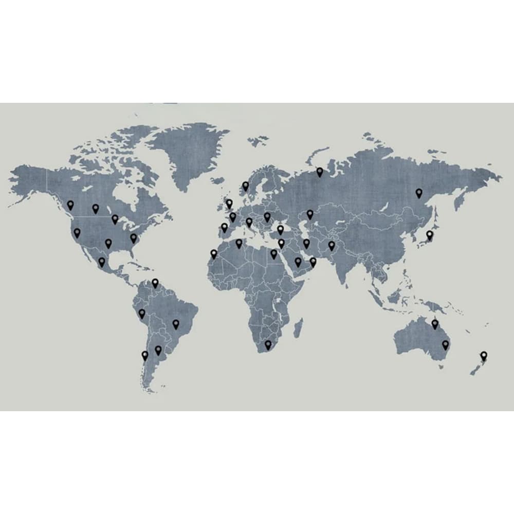 global distribution network worldwide shipping map