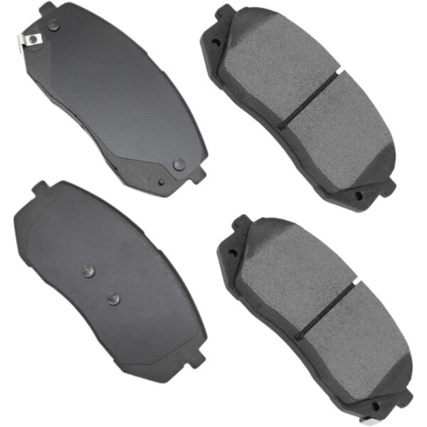 kia brake pads ceramic semi metallic four piece set