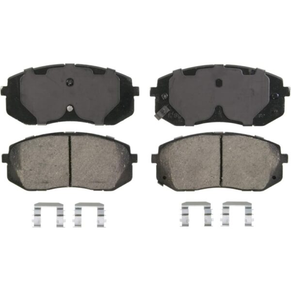 kia ceramic brake pads complete kit with hardware