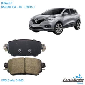 Rear Brake Pads D1965 for Renault KADJAR