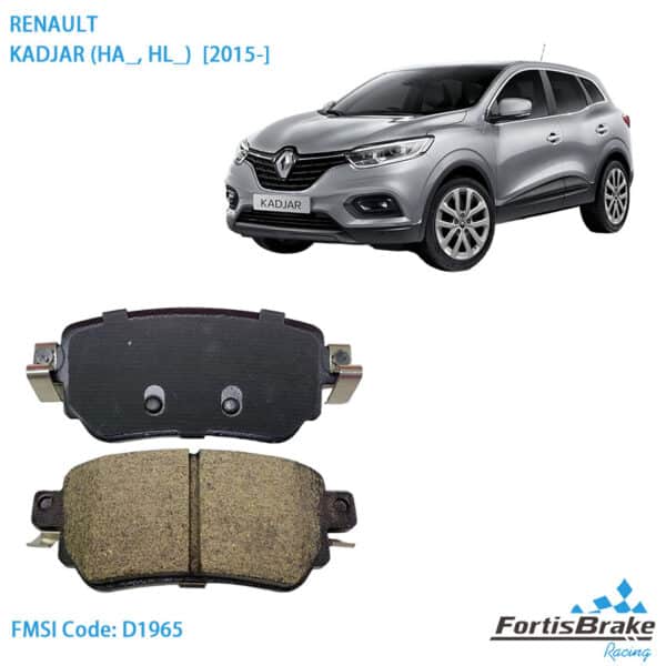 Rear Brake Pads D1965 for Renault KADJAR