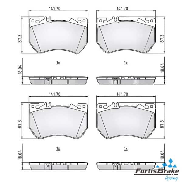 mercedes c300 rear brake pad replacement oem quality