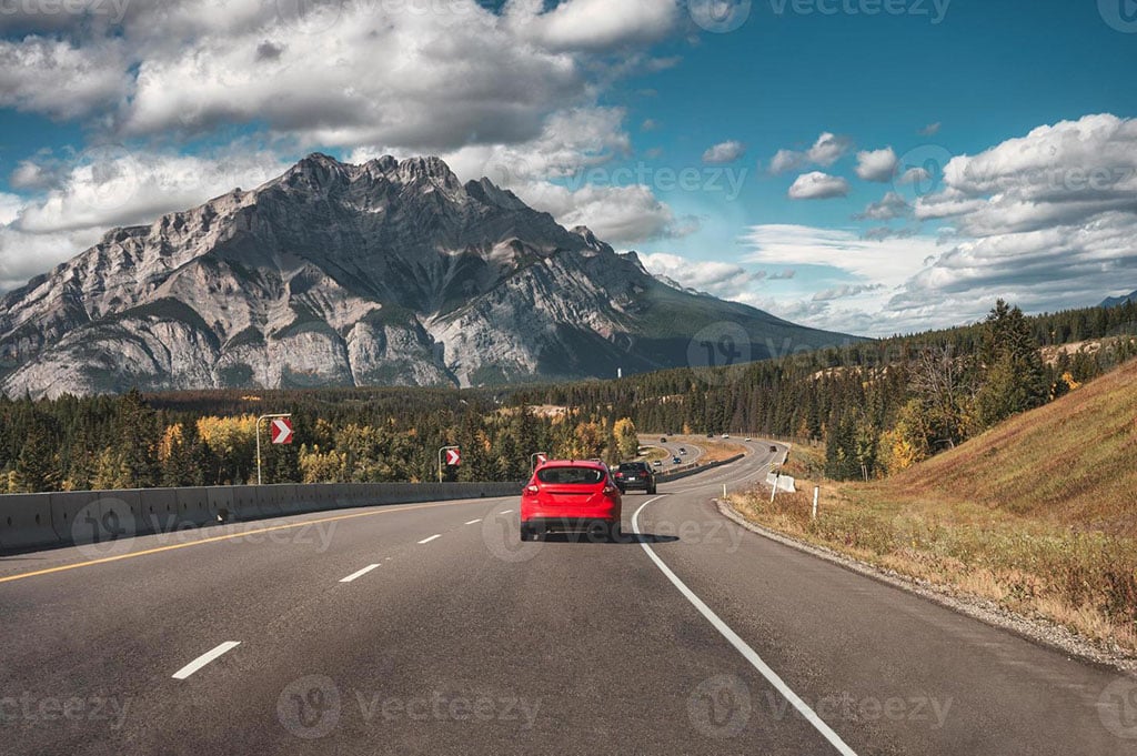mountain driving scenario