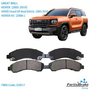 great wall hover front brake pads semi metallic suv heavy duty