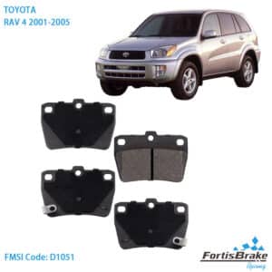 toyota rav4 brake pads cost effective d1051 rear