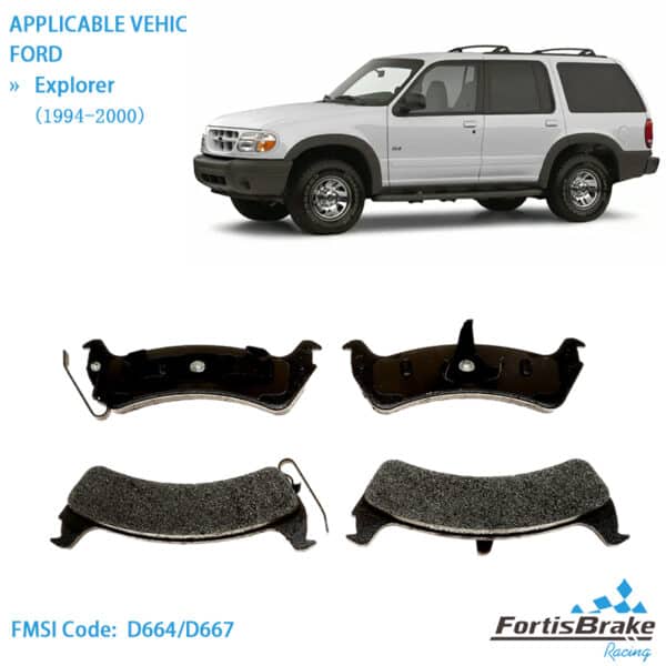 2002 ford explorer brake pads ceramic front rear