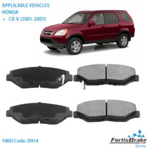 2007 honda crv brake pads rear caliper