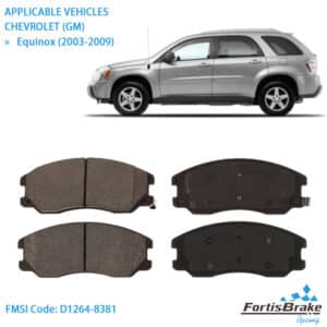 2014 chevy equinox brake pads factory wholesale d1264