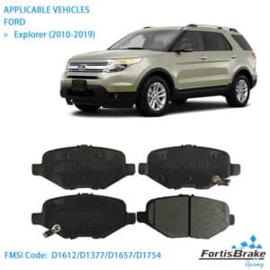 2014 ford explorer brake pads front rear