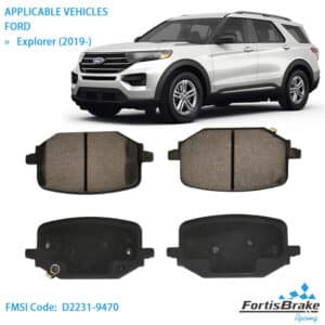 2015 ford explorer brake pads d2231