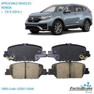 2016 honda crv brake pads front rear