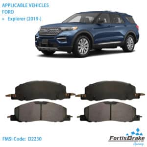 2017 Ford Explorer Brake Pads D2230 Professional Grade
