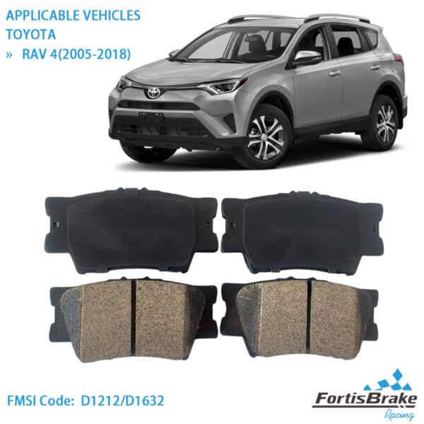 2018 toyota rav4 brake pads premium ceramic set