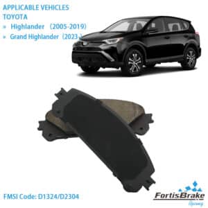 2019 toyota highlander brake pads manufacturer OEM quality wholesale