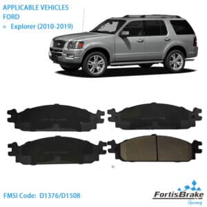Ford Explorer Brake Pads D1376 D1508 Premium Quality