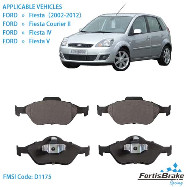 Premium Ford Fiesta Brake Pads - FMSI D1175-8289