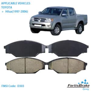 Hilux Brake Pads D303 D438 Cross Reference Guide