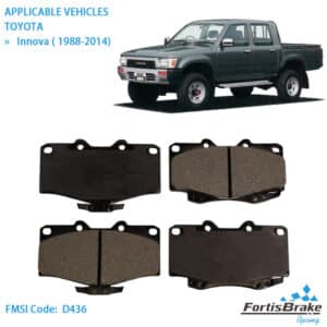 Toyota Hilux Brake Pads D436 D611 Professional Grade