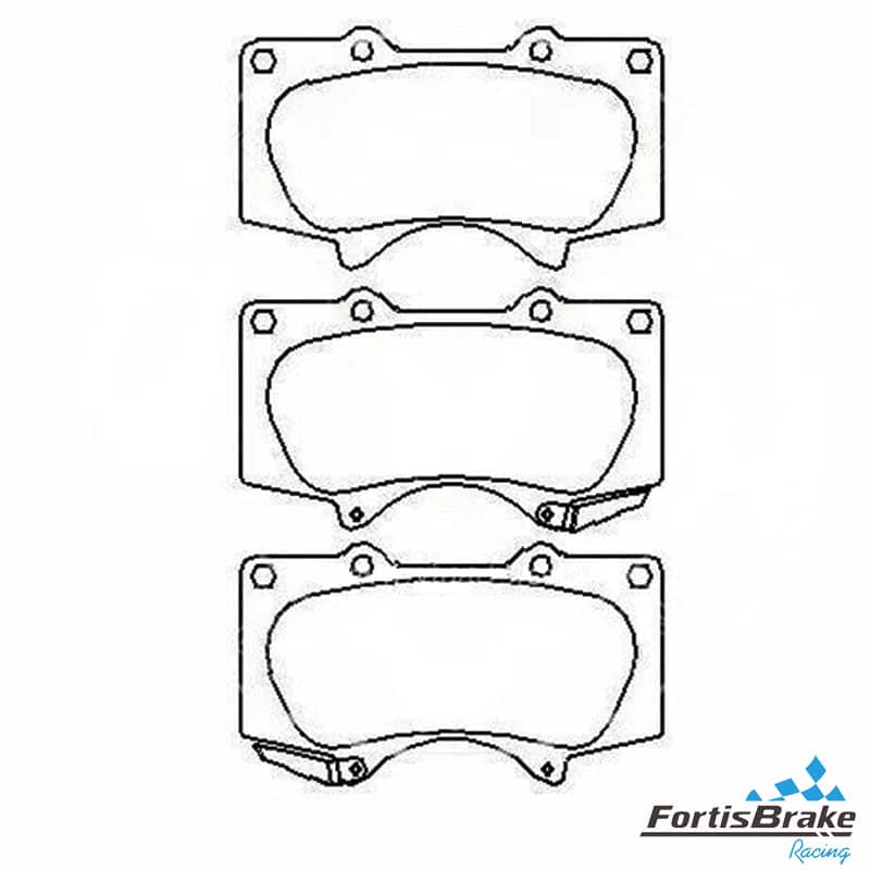 best ceramic brake pads fmsi d976 toyota tundra front view