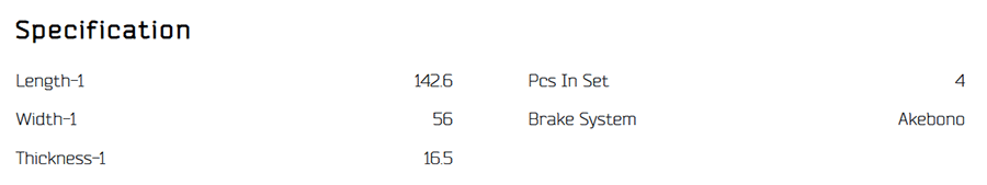 brake pad performance comparison