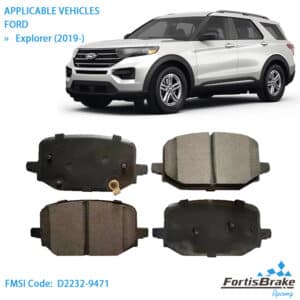 brake pads for 2017 ford explorer front rear