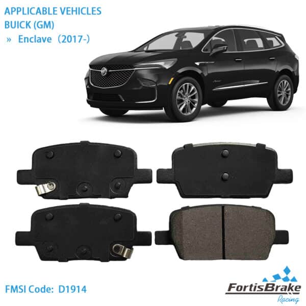 buick enclave brake pads d1877 ceramic front rear