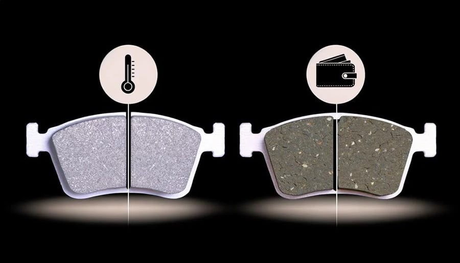 ceramic vs semi metallic brake pads comparison