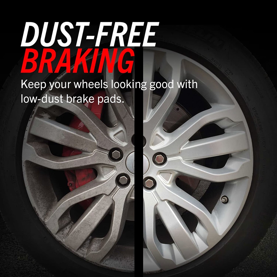 clean wheels low dust ceramic brake pads