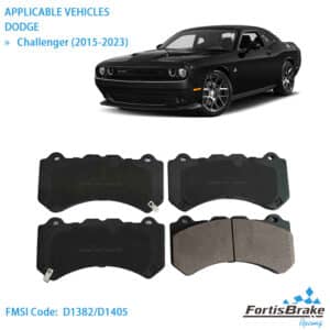 dodge challenger brake pads factory supply