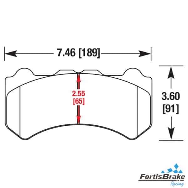 high performance front ceramic brake pads