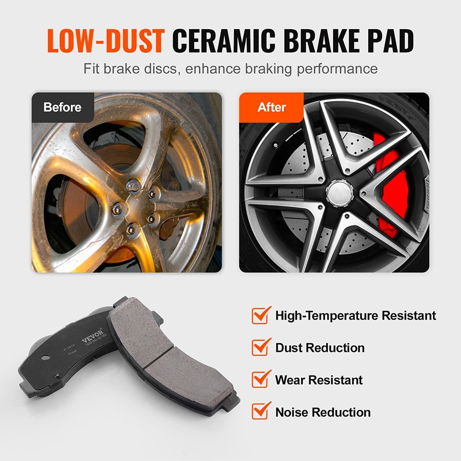 low dust brake pads ford installation