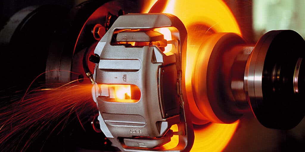 performance semi metallic brake pad high temperature resistance testing