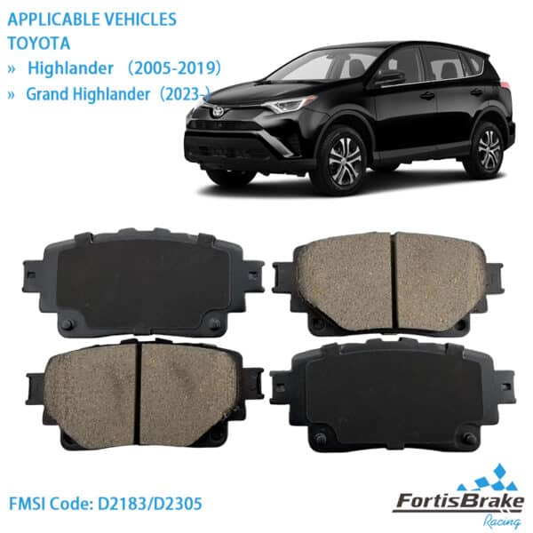 toyota highlander brake pads competitive wholesale pricing 2017 2018